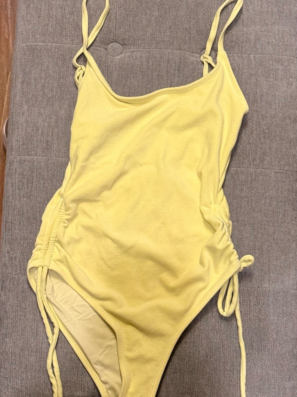 Topshop Yellow One-Piece Swimsuit